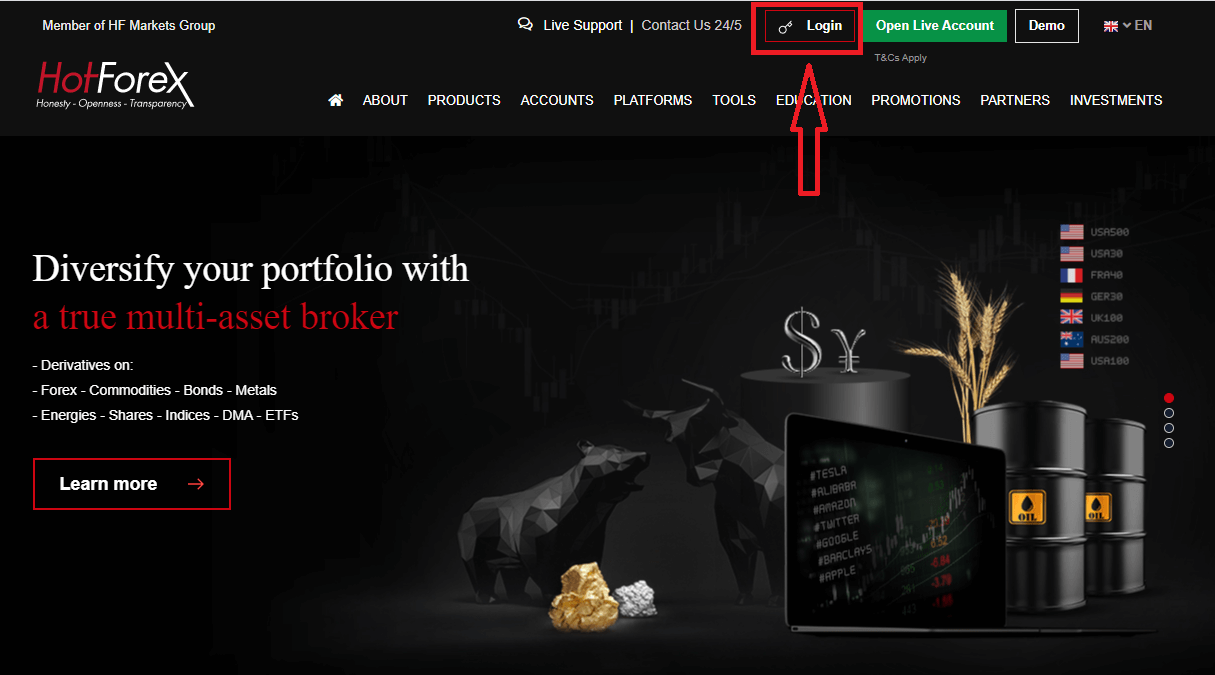 Как открыть счет и войти в HotForex Как открыть счет и войти в HotForex