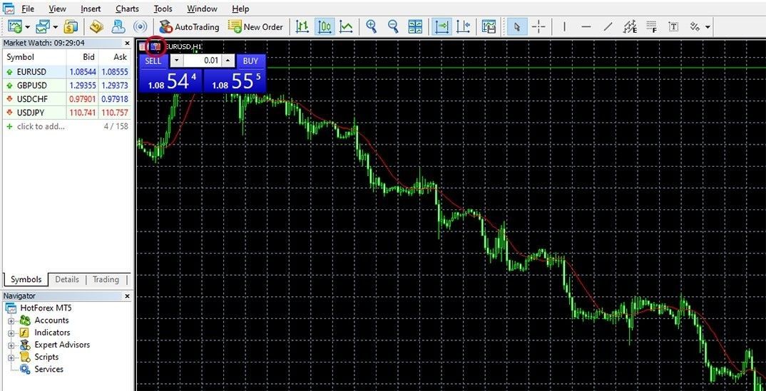 วิธีใช้บริการ 'One Click Trading' ใน HotForex วิธีใช้บริการ 'One Click Trading' ใน HotForex